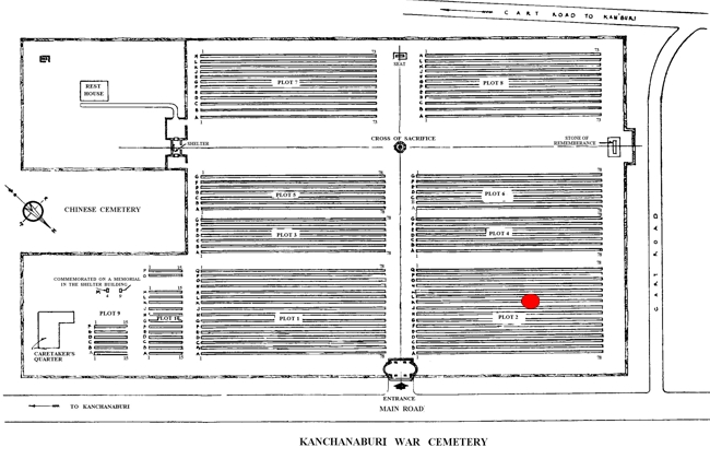 Boden-Geoffrey - Kanchanaburi War Cemetery Site Plan
