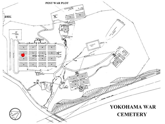 Boden-John - Yokohama War Cemetery Plan