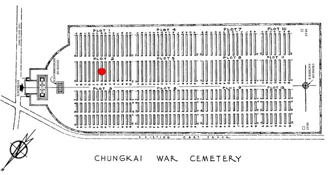 Buck-Ernest-Edward-Chunkai War Cemetery Plan