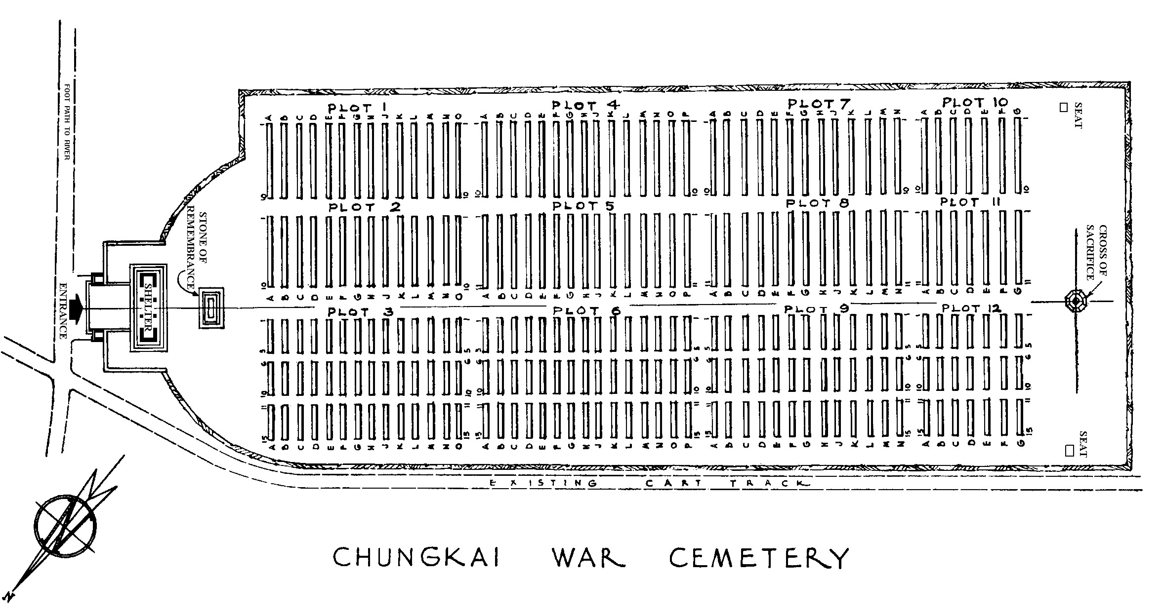 Chunkai War Cemetery Plan