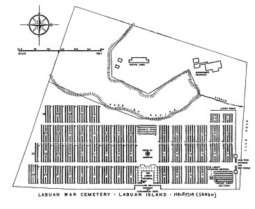 Labuan War Cemetery Plan-tn