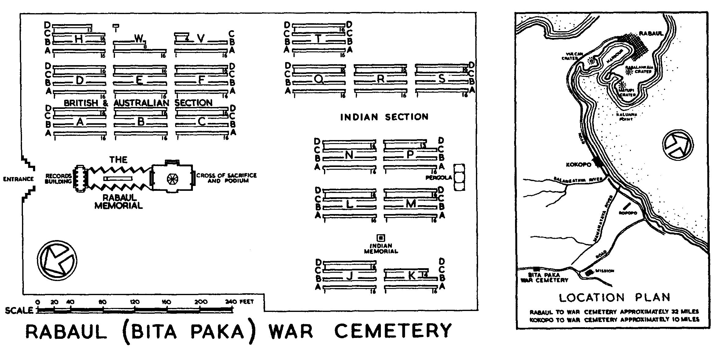 Rabaul War Memorial Plan