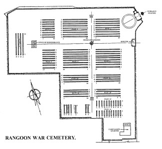 Rangoon War Cemetery Plan