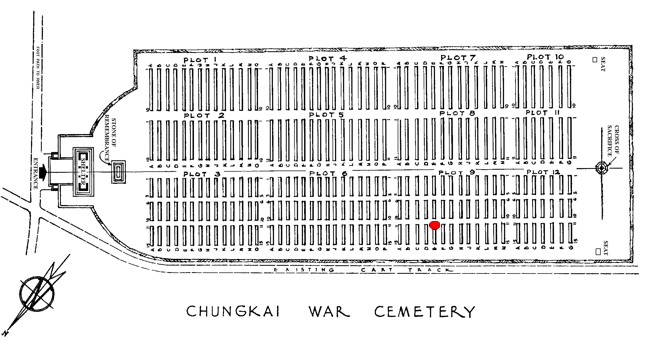 Lee-James - Chungkai War Cemetery Plan