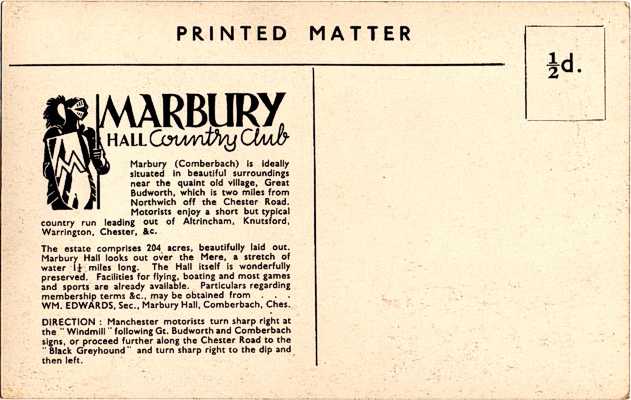 Chapman-William-George-Marbury Hall Postcard-tn