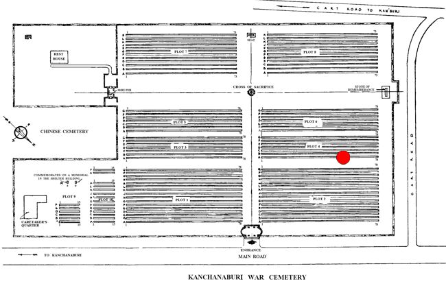 Carter-Leslie - Kanchanaburi War Cemetery Site Plan