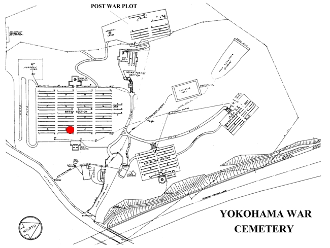 Clarke-Geoffrey - Yokohama War Cemetery Plan