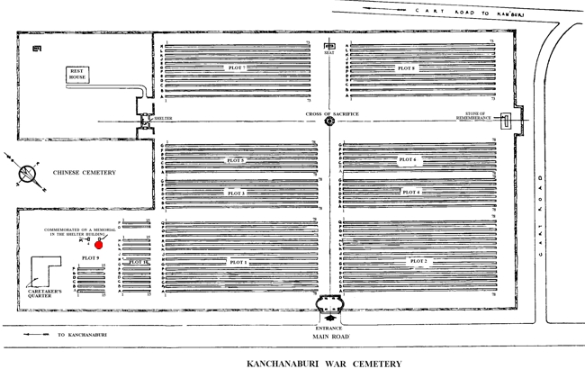 Davis-Harry-Douglas - Kanchanaburi War Cemetery Site Plan