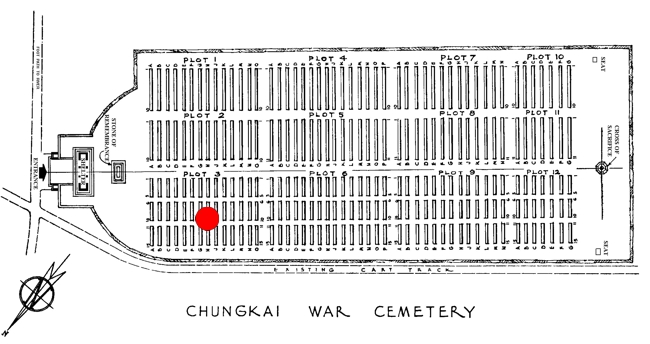 Fisher-Arthur-Thomas - Chunkai War Cemetery Plan