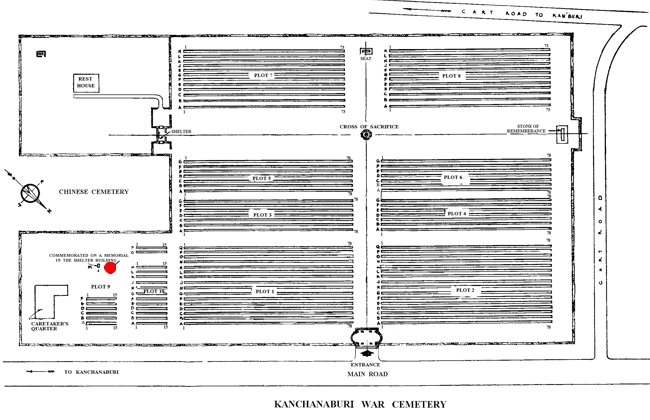 Gerrard-Geoge - Kanchanaburi War Cemetery Site Plan
