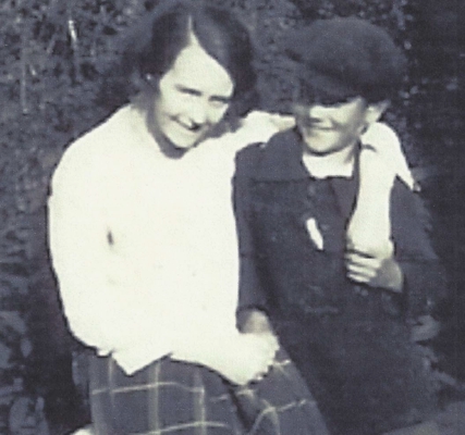 Hughes-Alec-John and his poorly Mum, Edie c.1930-tn