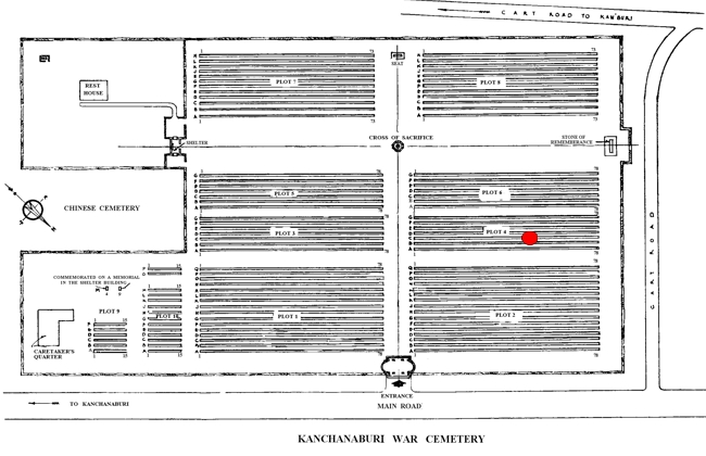 Hull-Jacob-Elliott - Kanchanaburi War Cemetery Site Plan