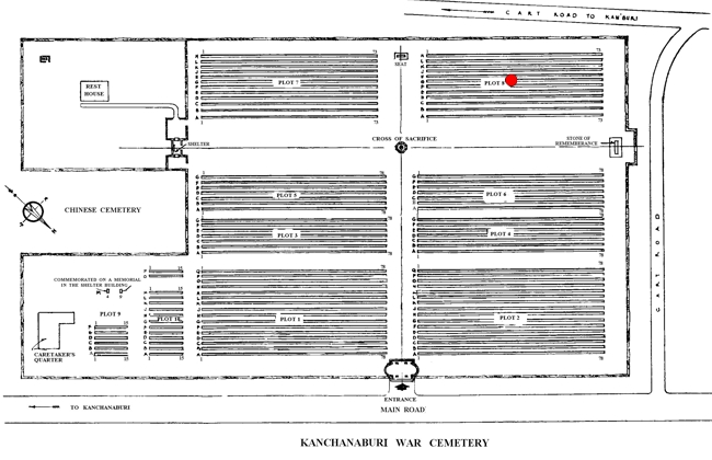 Juneman-Henry-James - Kanchanaburi War Cemetery Site Plan