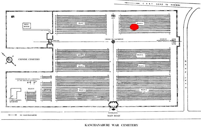 Longbottom-Jack - Kanchanaburi War Cemetery Site Plan