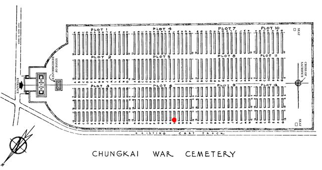 Reeves-Charles-George-Chunkai War Cemetery Plan
