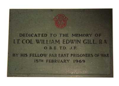 Lt Col Gill Plaque