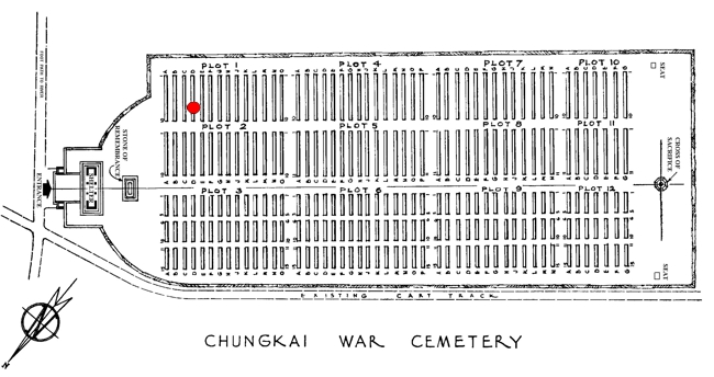 Smith George - Chunkai War Cemetery Plan