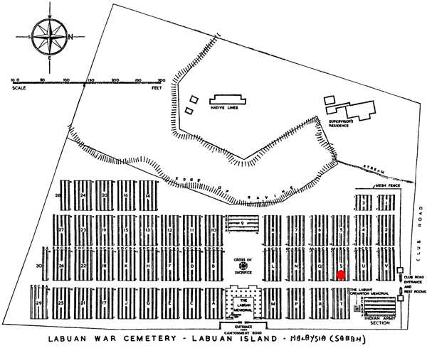 Spafford-Maurice- Labuan Cemetery Plan